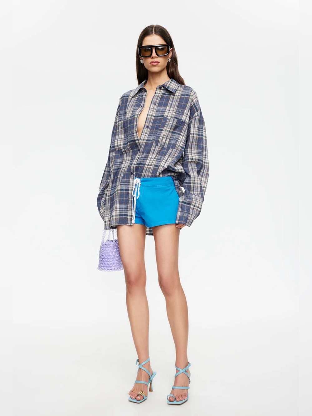 Lioness Clarity Shirt | ash plaid A5